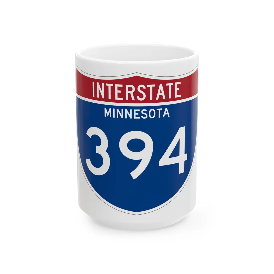 I-394 MN 1961 (Minnesota) (Road Sign) White Coffee Mug 15oz - Go Mug Yourself