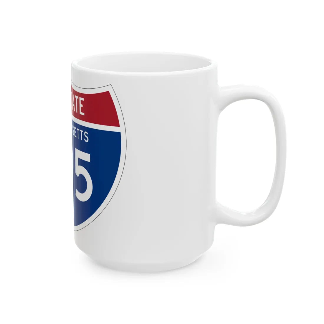 I-395 MA 1961 (Massachusetts) (Road Sign) White Coffee Mug - Go Mug Yourself