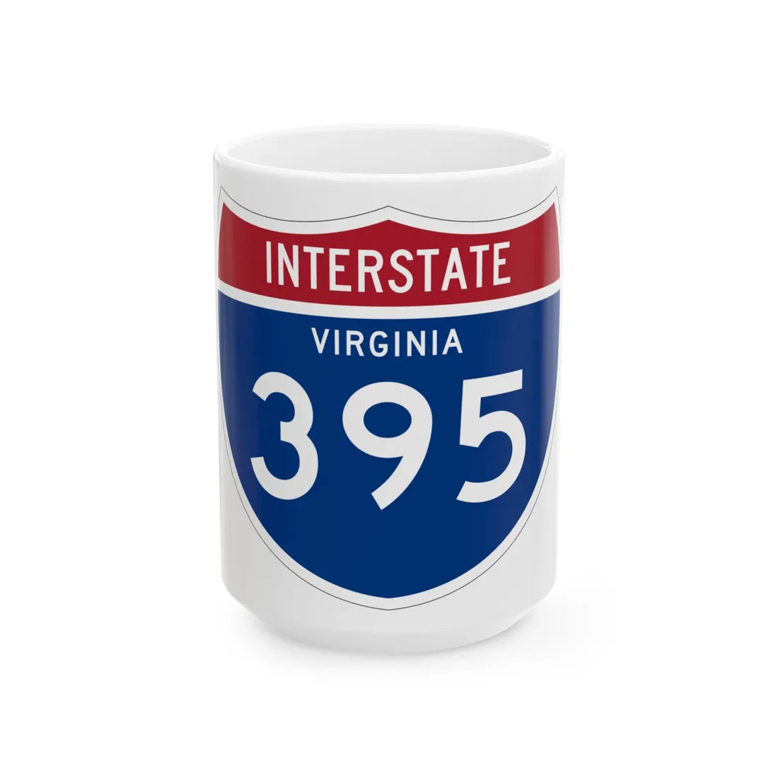 I-395 VA 1961 (Virginia) (Road Sign) White Coffee Mug 15oz - Go Mug Yourself