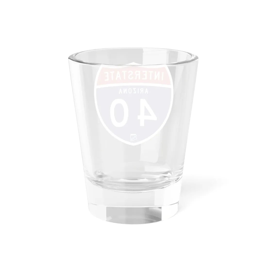 I-40 AZ 1957 (Arizona) (Road Sign) Shot Glass 1.5oz - Go Mug Yourself
