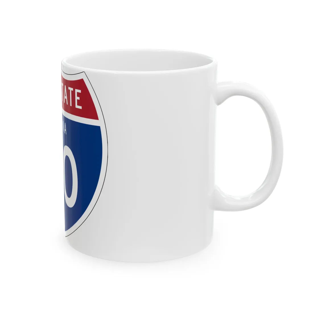 I-40 AZ 1957 (Arizona) (Road Sign) White Coffee Mug - Go Mug Yourself