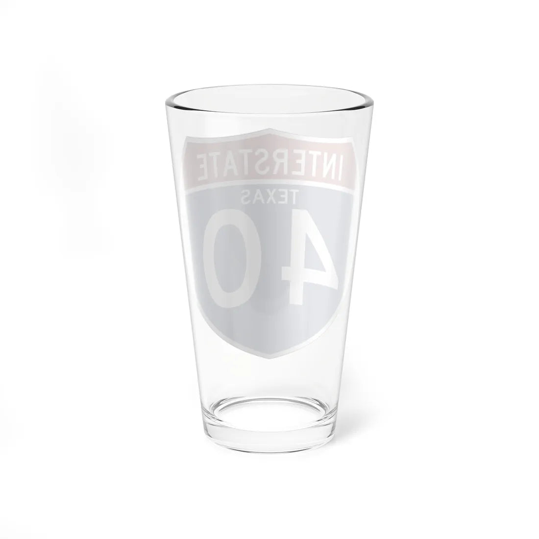 I-40 TX (Texas) (Road Sign) Pint Glss 16oz - Go Mug Yourself