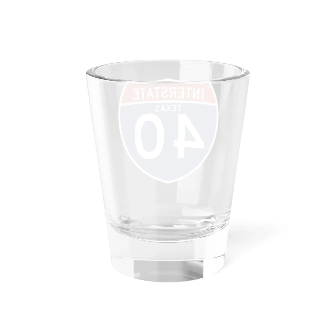I-40 TX (Texas) (Road Sign) Shot Glass 1.5oz - Go Mug Yourself