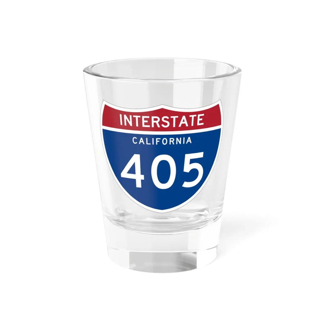 I-405 CA (California) (Road Sign) Shot Glass 1.5oz 1.5oz - Go Mug Yourself