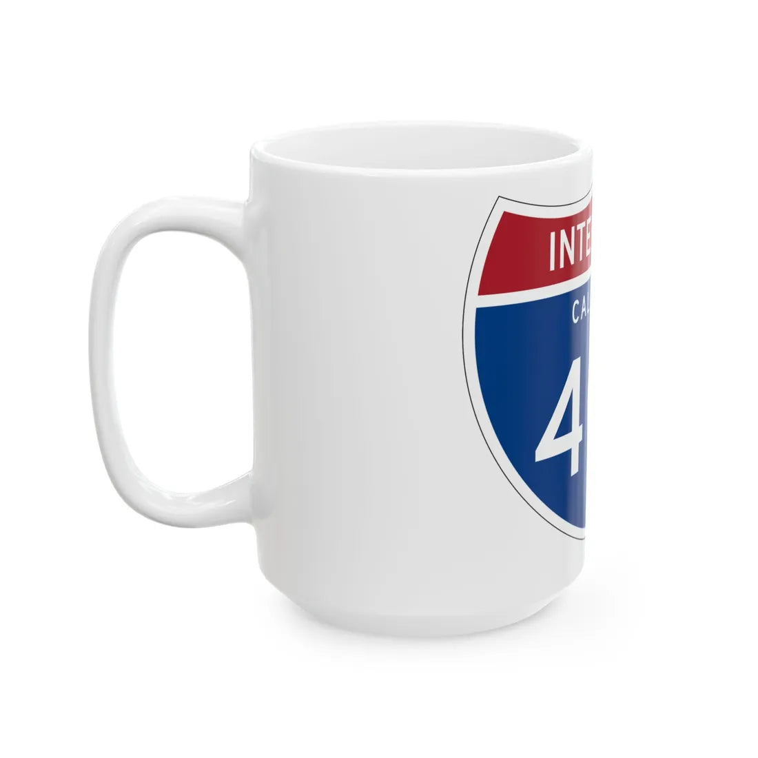 I-405 CA (California) (Road Sign) White Coffee Mug - Go Mug Yourself