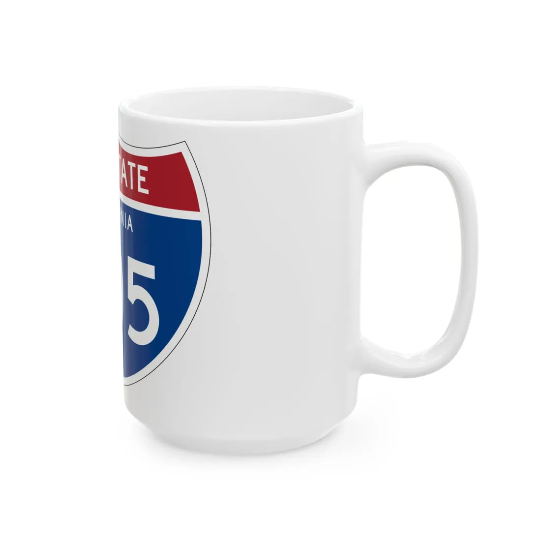 I-405 CA (California) (Road Sign) White Coffee Mug - Go Mug Yourself