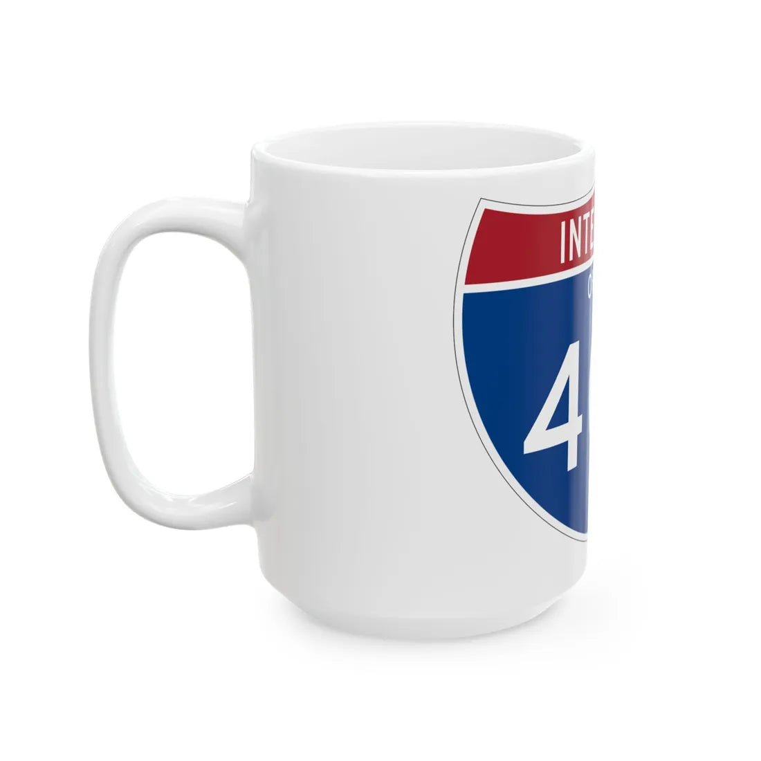I-405 OR Metric (Oregon) (Road Sign) White Coffee Mug - Go Mug Yourself