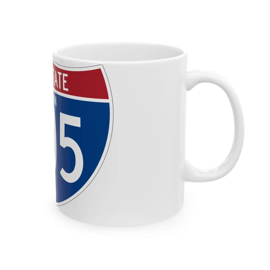 I-405 OR (Oregon) (Road Sign) White Coffee Mug - Go Mug Yourself
