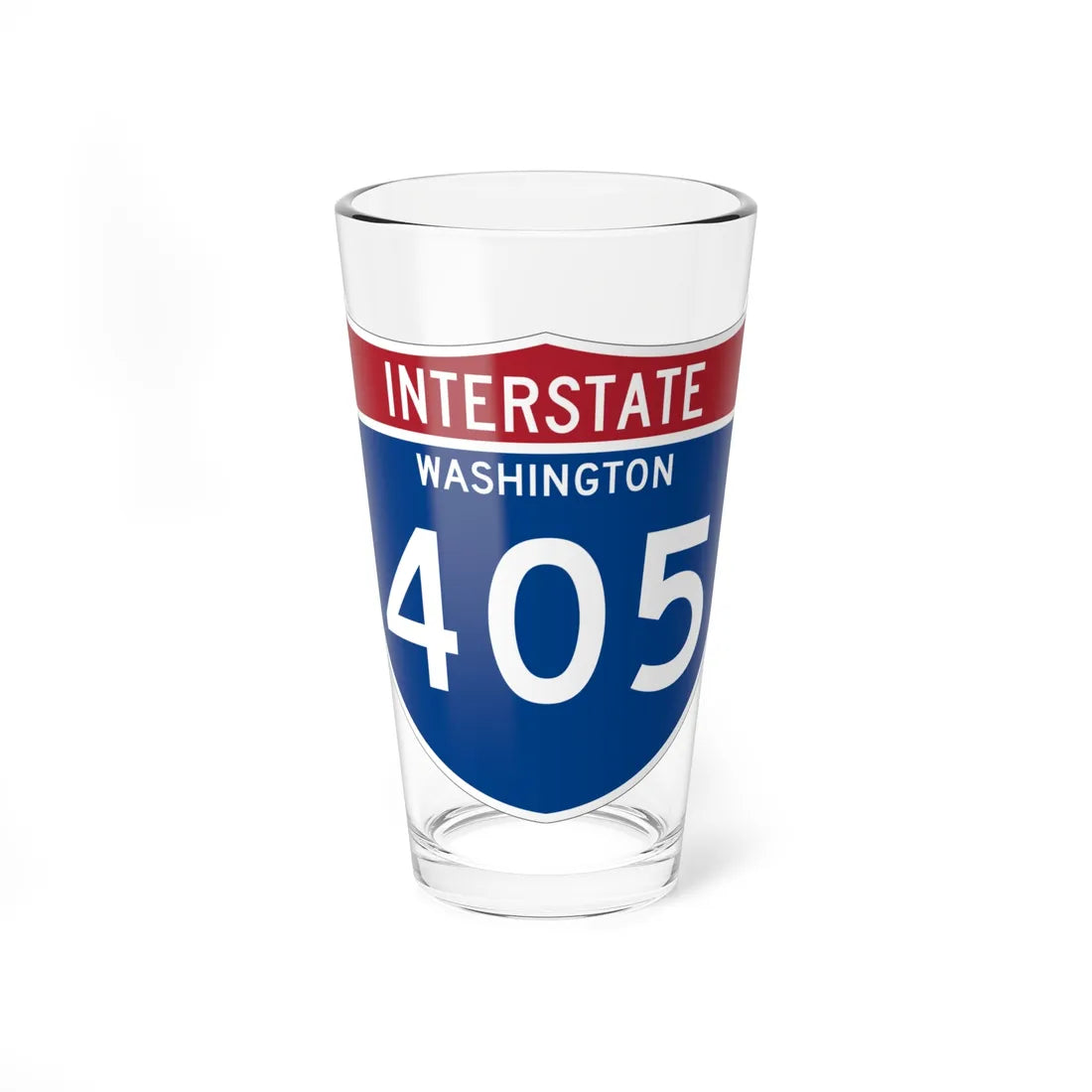 I-405 WA Metric (Washington) (Road Sign) Pint Glss 16oz 16oz - Go Mug Yourself