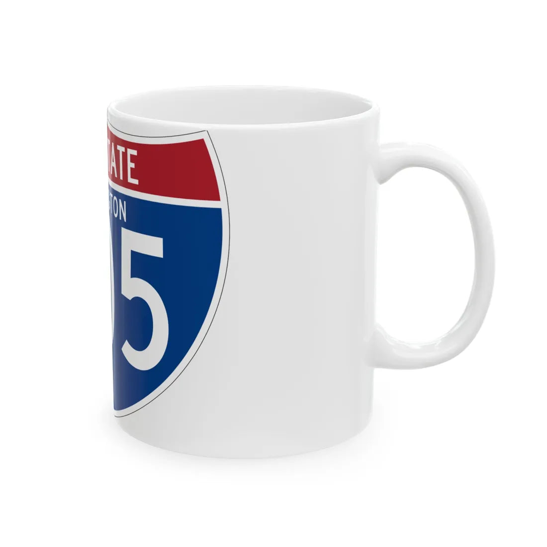 I-405 WA (Washington) (Road Sign) White Coffee Mug - Go Mug Yourself