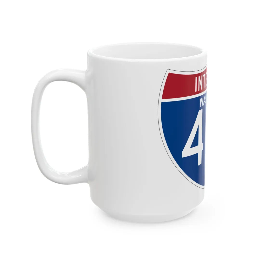 I-405 WA (Washington) (Road Sign) White Coffee Mug - Go Mug Yourself