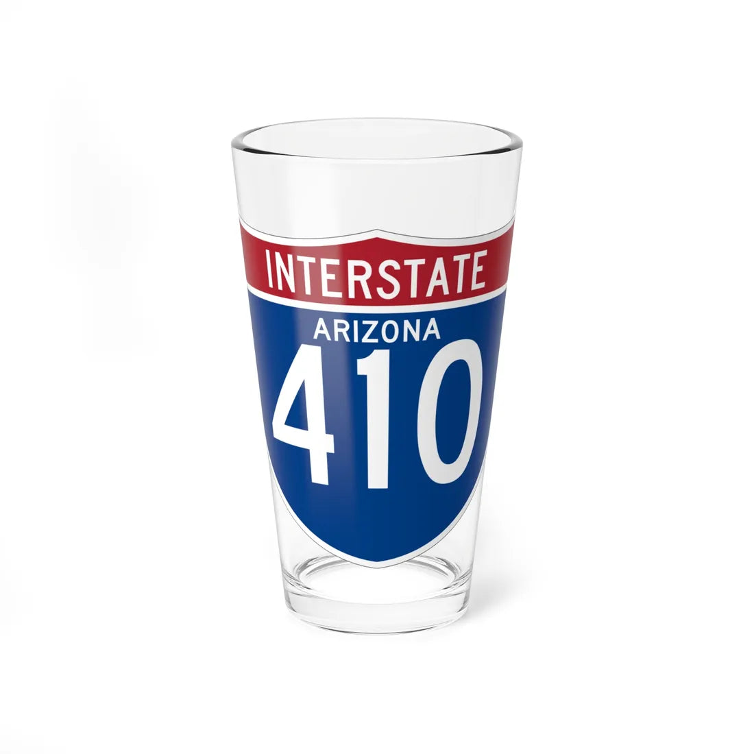 I-410 AZ (Arizona) (Road Sign) Pint Glss 16oz 16oz - Go Mug Yourself