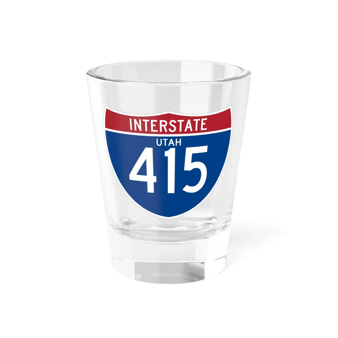 I-415 UT (Utah) (Road Sign) Shot Glass 1.5oz 1.5oz - Go Mug Yourself