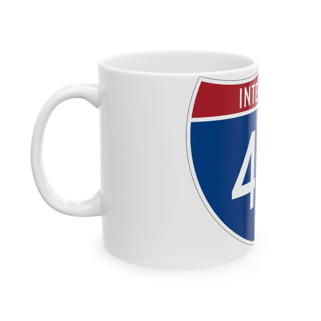 I-415 UT (Utah) (Road Sign) White Coffee Mug - Go Mug Yourself