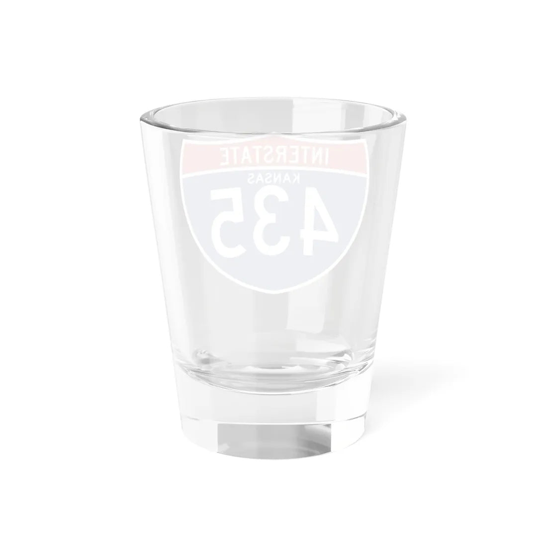 I-435 KS (Kansas) (Road Sign) Shot Glass 1.5oz - Go Mug Yourself