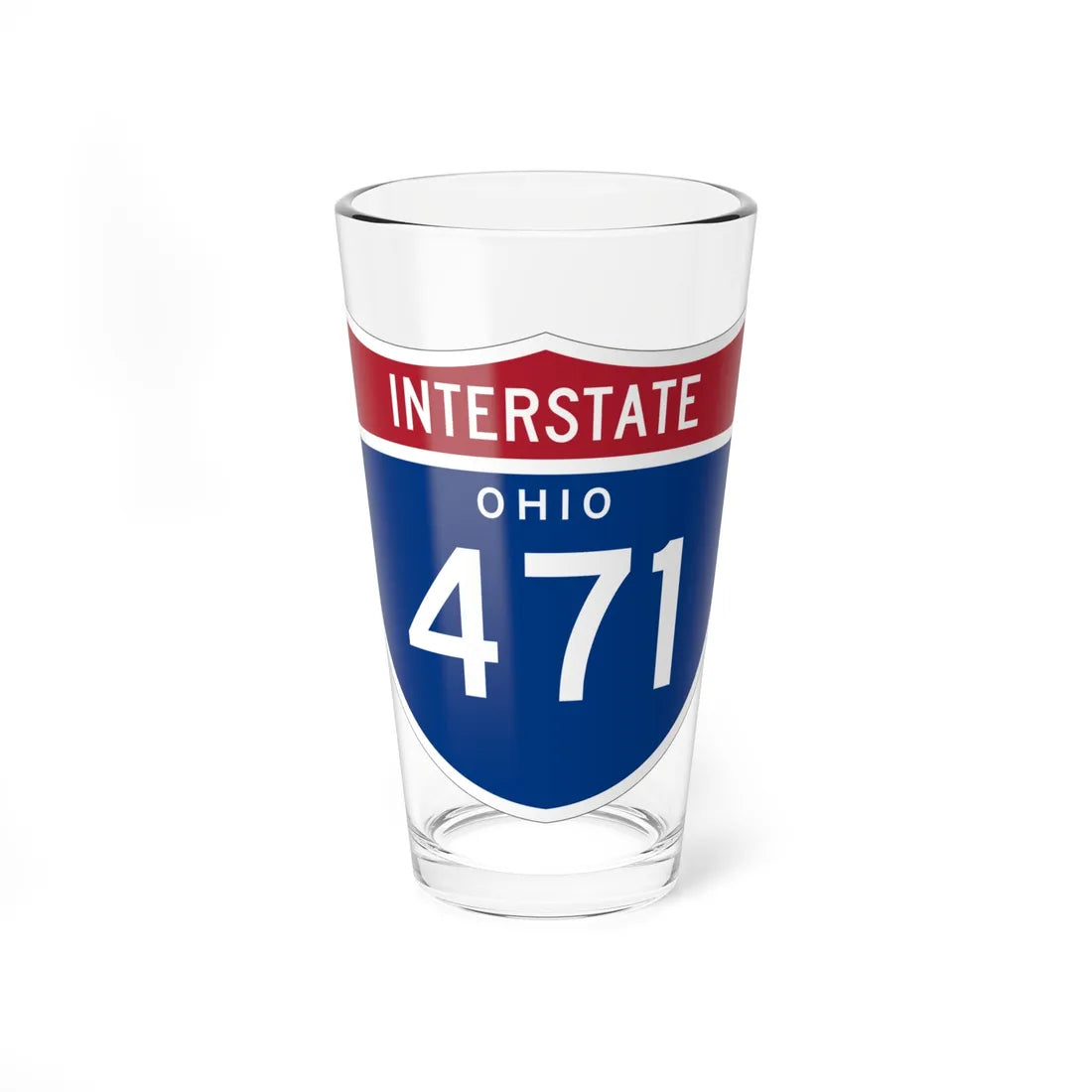 I-471 OH 1961 (Ohio) (Road Sign) Pint Glss 16oz 16oz - Go Mug Yourself