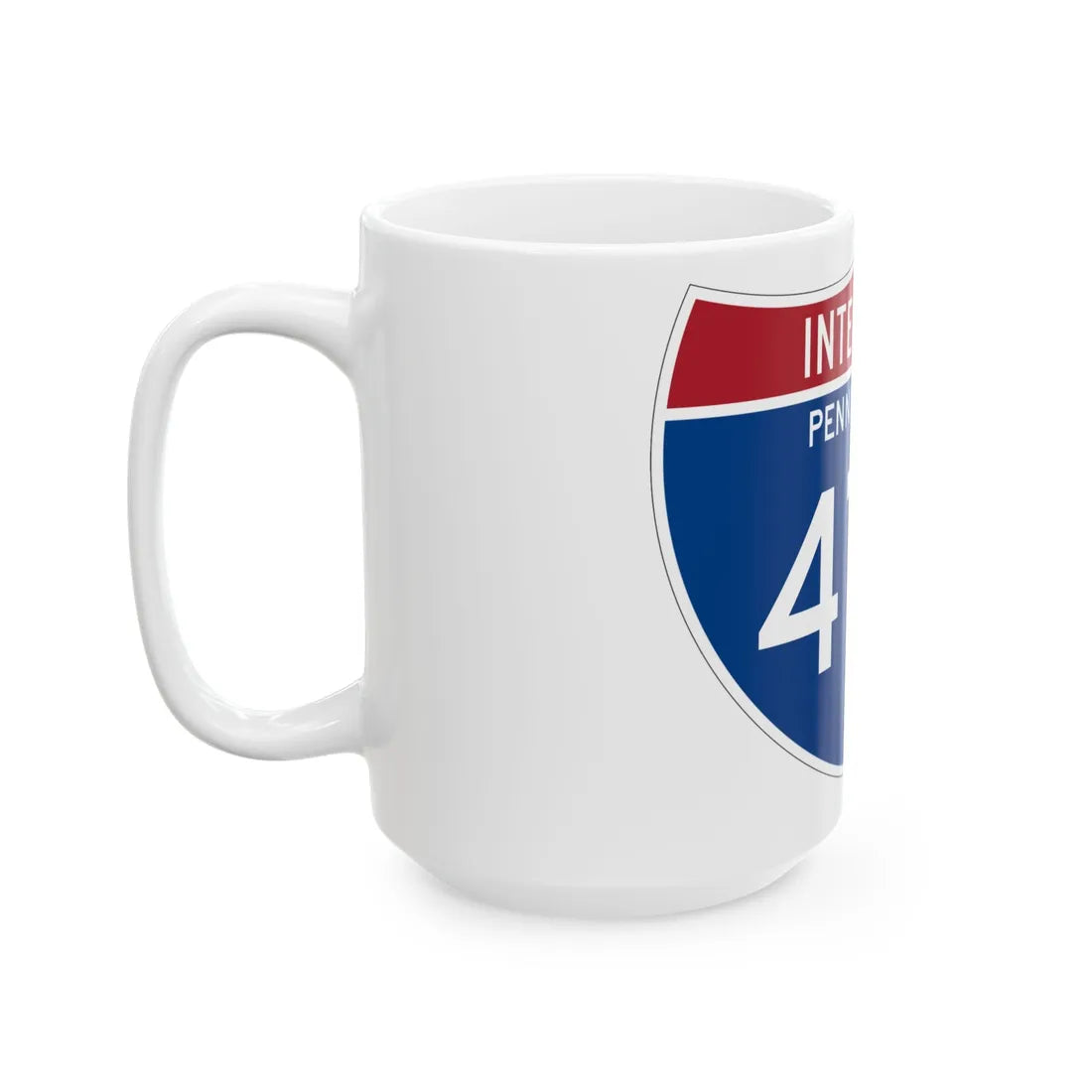 I-476 PA 1961 (Pennsylvania) (Road Sign) White Coffee Mug - Go Mug Yourself