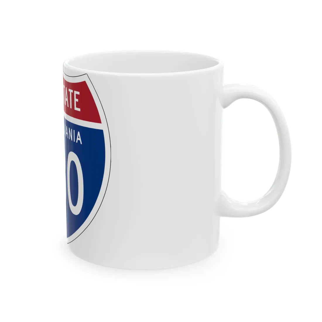 I-480 PA 1957 (Pennsylvania) (Road Sign) White Coffee Mug - Go Mug Yourself
