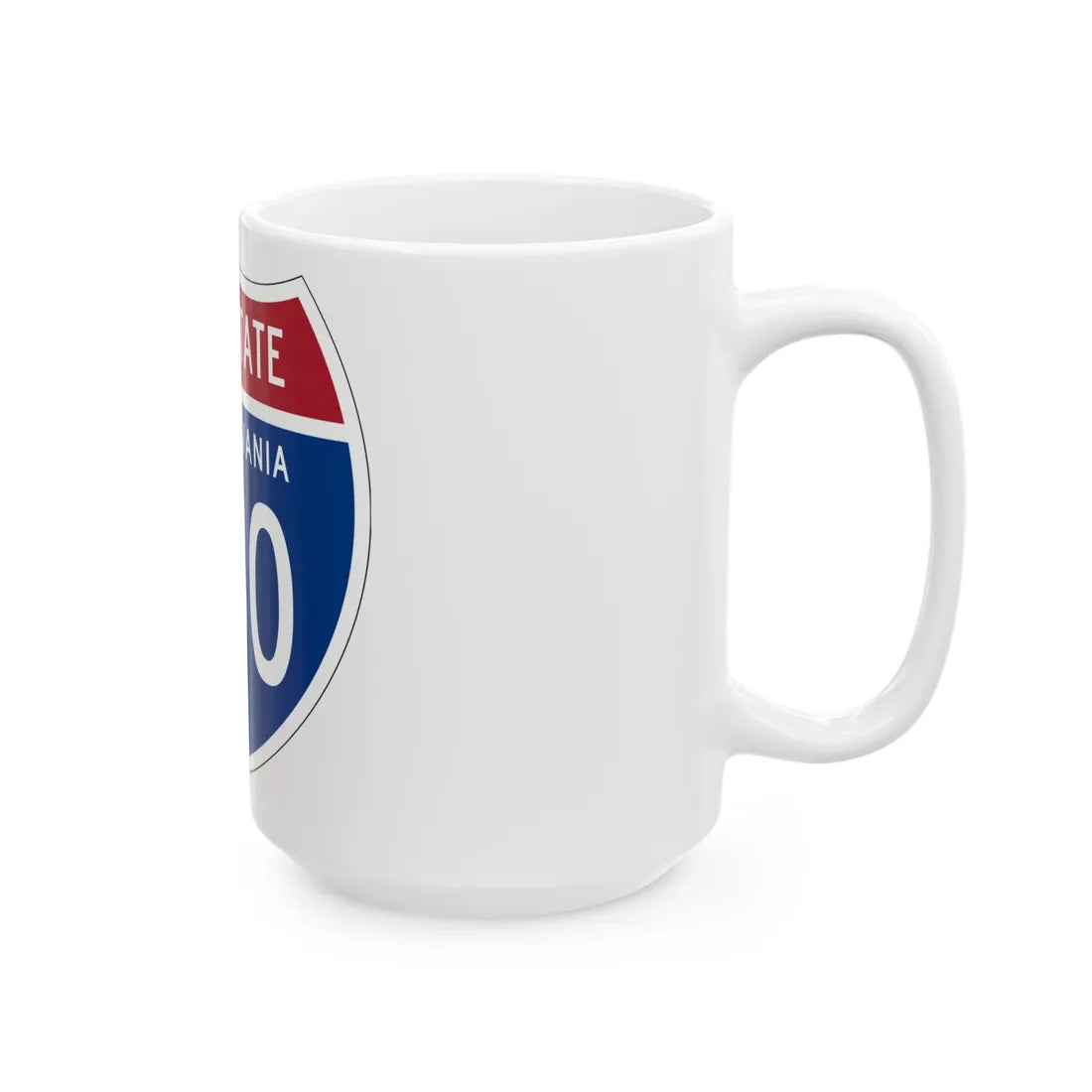 I-480 PA 1957 (Pennsylvania) (Road Sign) White Coffee Mug - Go Mug Yourself
