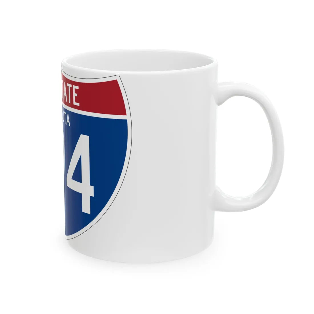 I-494 MN (Minnesota) (Road Sign) White Coffee Mug - Go Mug Yourself