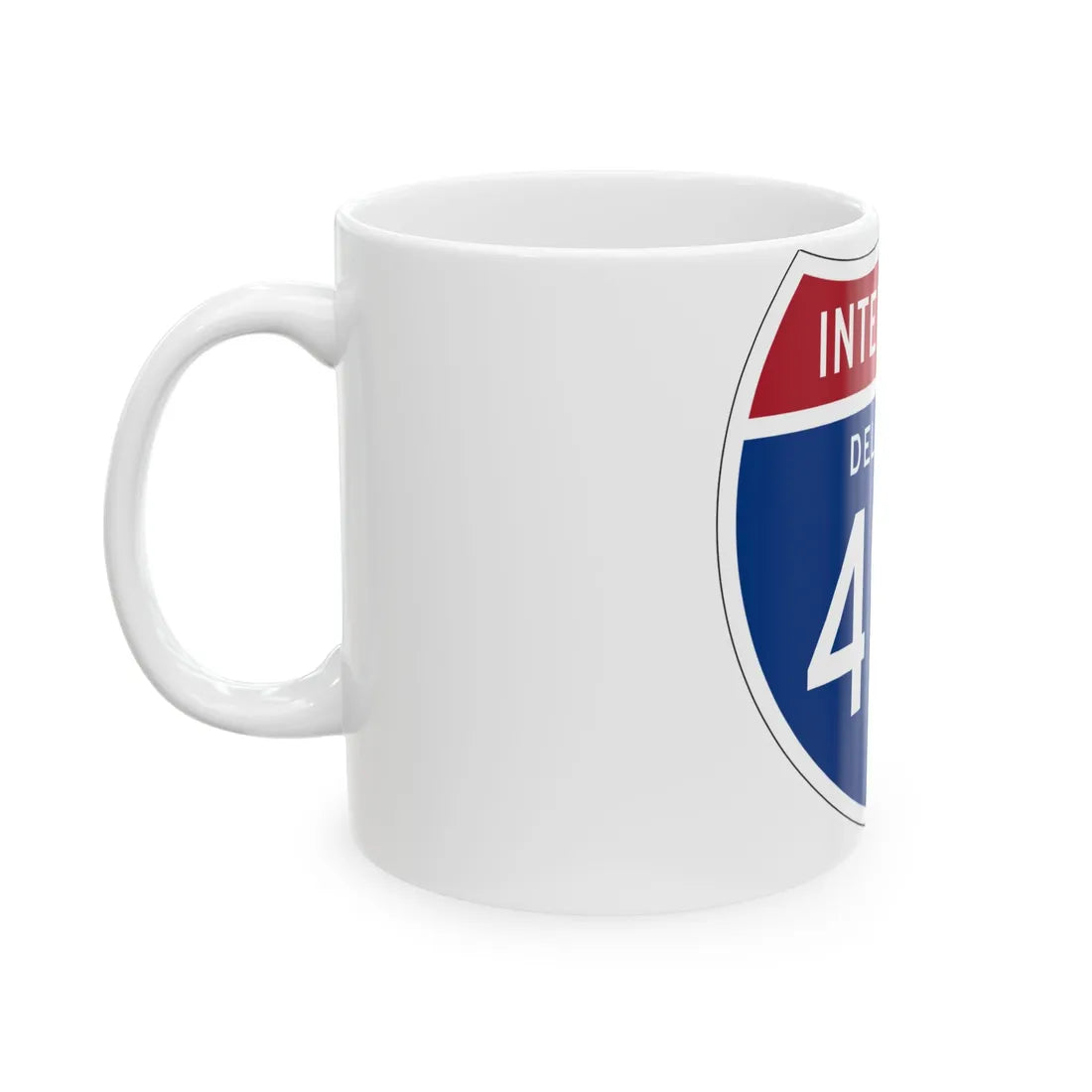 I-495 DE 1957 (Delaware) (Road Sign) White Coffee Mug - Go Mug Yourself