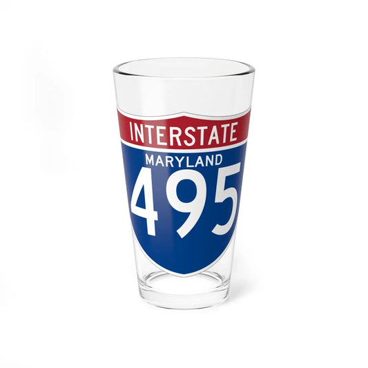 I-495 MD (Maryland) (Road Sign) Pint Glss 16oz 16oz - Go Mug Yourself