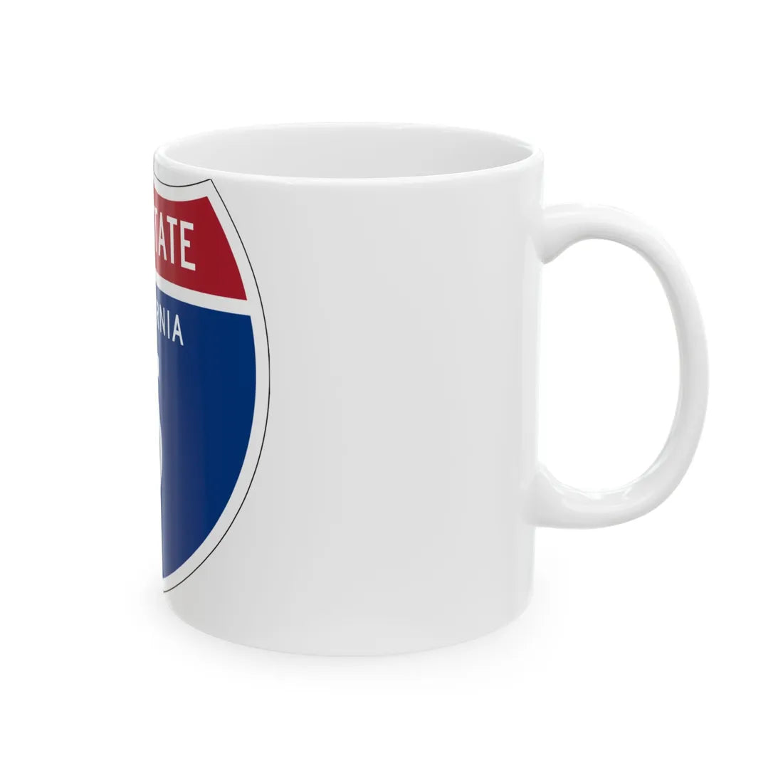 I-5 CA (California) (Road Sign) White Coffee Mug - Go Mug Yourself