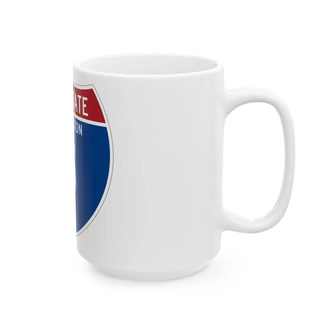I-5 WA Metric (Washington) (Road Sign) White Coffee Mug - Go Mug Yourself