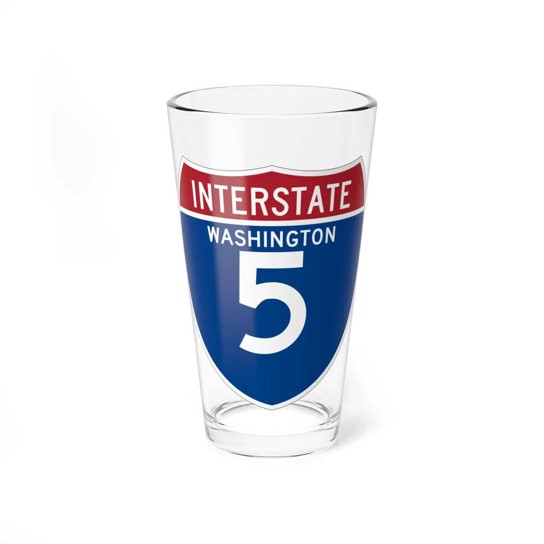 I-5 WA (Washington) (Road Sign) Pint Glss 16oz 16oz - Go Mug Yourself