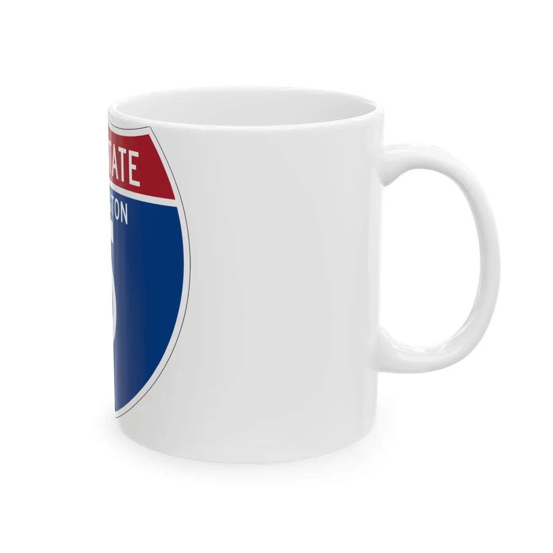 I-5 WA (Washington) (Road Sign) White Coffee Mug - Go Mug Yourself