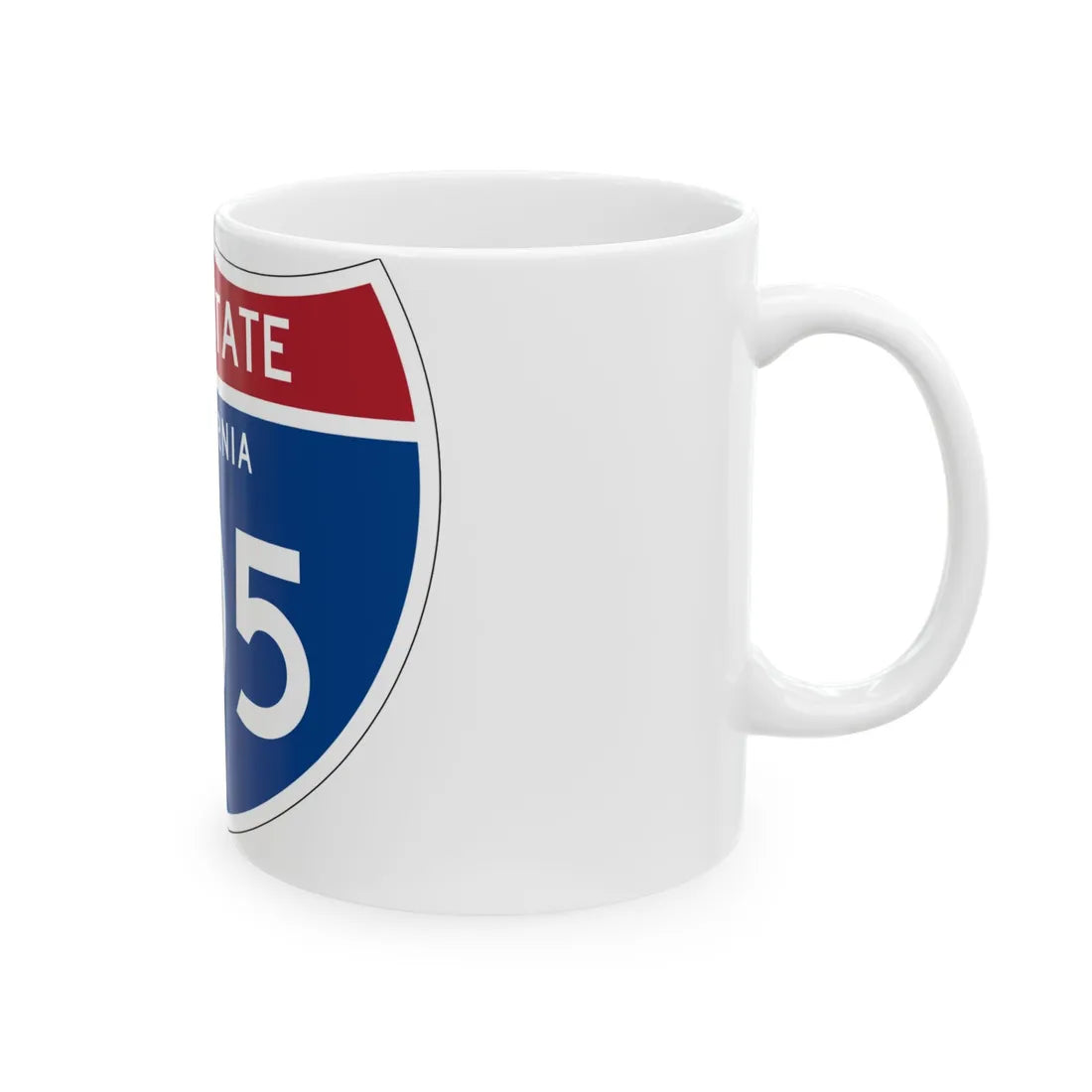 I-505 CA (California) (Road Sign) White Coffee Mug - Go Mug Yourself