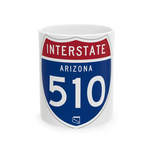 I-510 AZ 1957 (Arizona) (Road Sign) White Coffee Mug 11oz - Go Mug Yourself