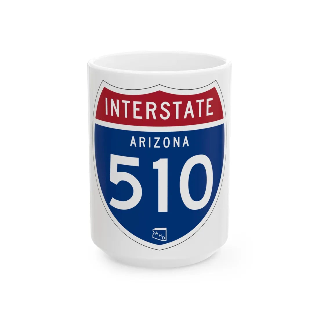 I-510 AZ 1957 (Arizona) (Road Sign) White Coffee Mug 15oz - Go Mug Yourself