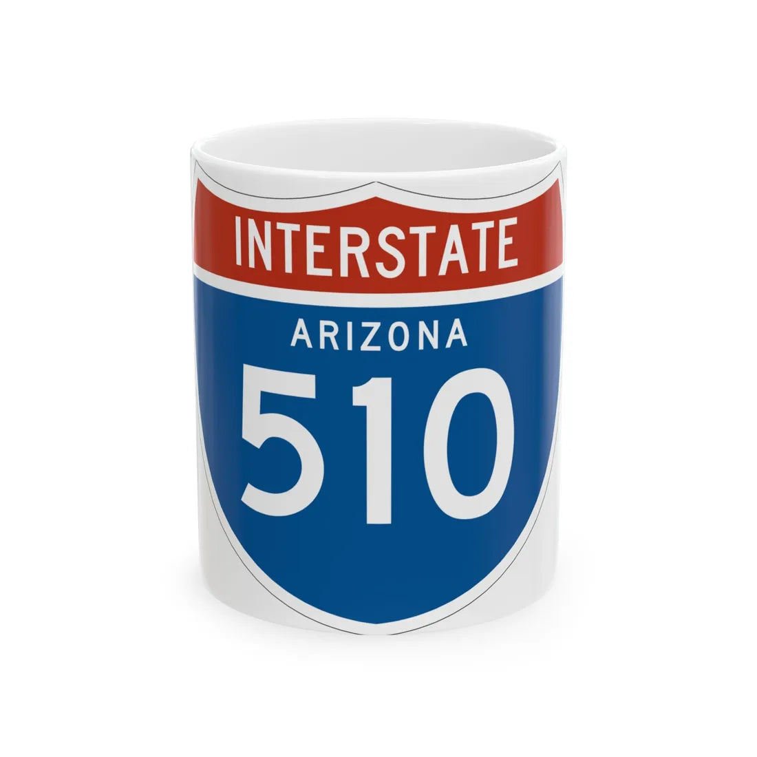I-510 AZ 1961 (Arizona) (Road Sign) White Coffee Mug 11oz - Go Mug Yourself