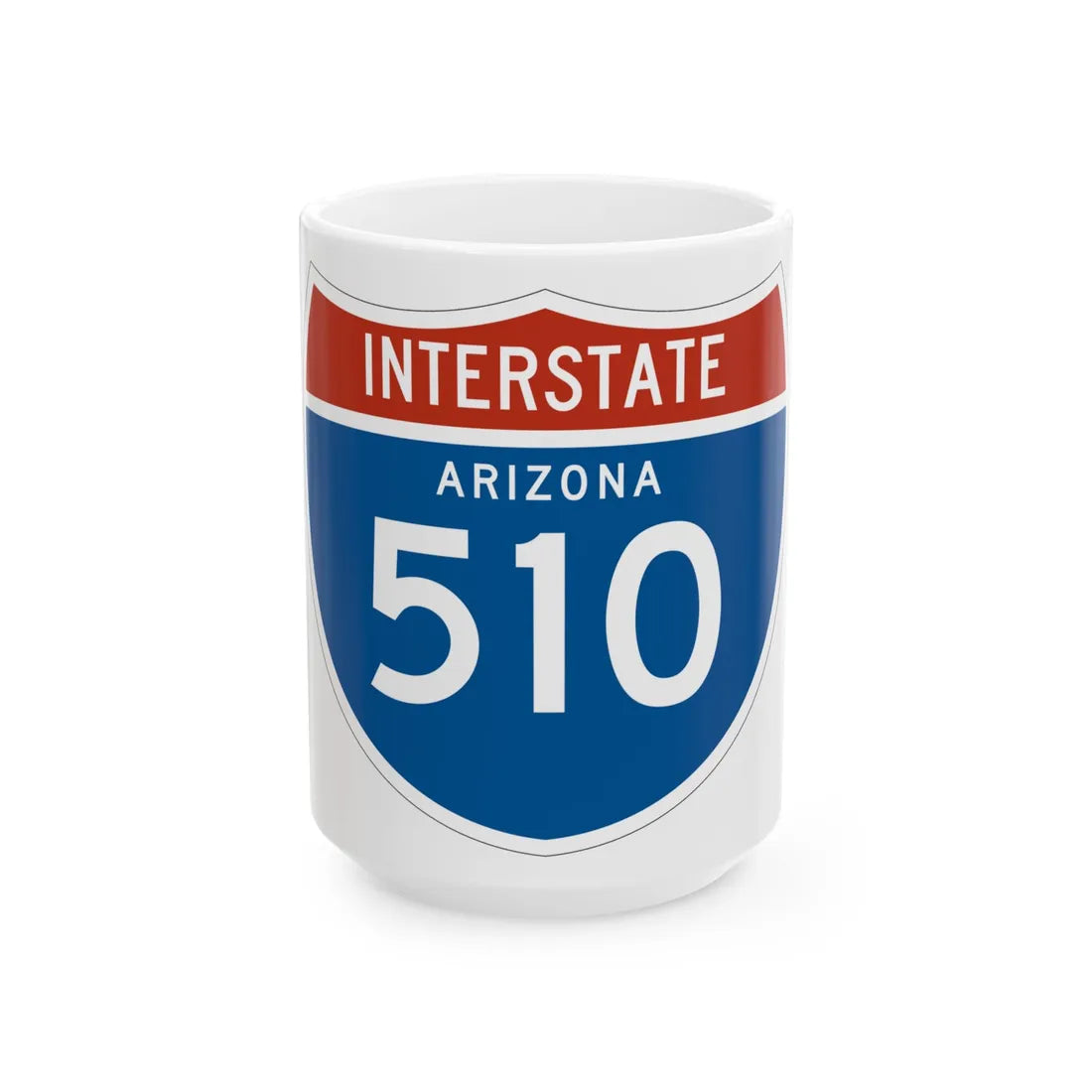 I-510 AZ 1961 (Arizona) (Road Sign) White Coffee Mug 15oz - Go Mug Yourself