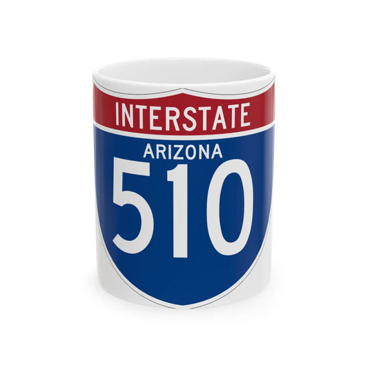 I-510 AZ (Arizona) (Road Sign) White Coffee Mug 11oz - Go Mug Yourself