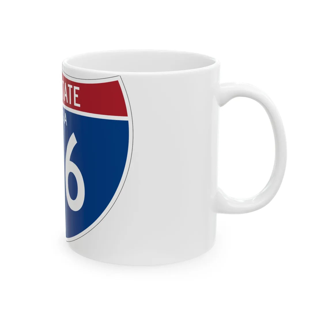 I-516 GA (Georgia) (Road Sign) White Coffee Mug - Go Mug Yourself