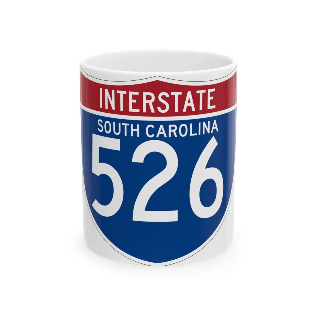 I-526 SC (South Carolina) (Road Sign) White Coffee Mug 11oz - Go Mug Yourself