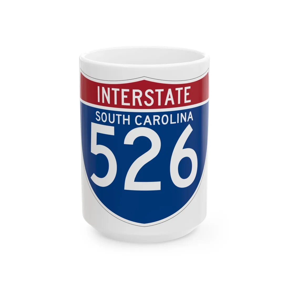 I-526 SC (South Carolina) (Road Sign) White Coffee Mug 15oz - Go Mug Yourself