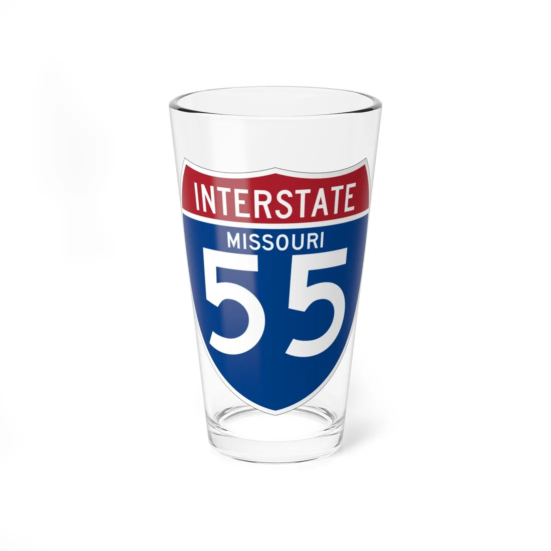 I-55 MO (Missouri) (Road Sign) Pint Glss 16oz 16oz - Go Mug Yourself