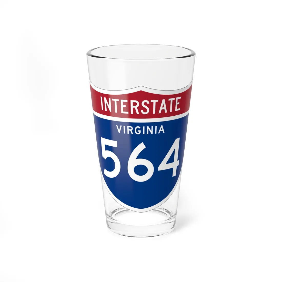 I-564 VA 1961 (Virginia) (Road Sign) Pint Glss 16oz 16oz - Go Mug Yourself