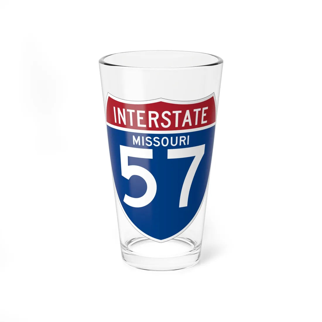 I-57 MO (Missouri) (Road Sign) Pint Glss 16oz 16oz - Go Mug Yourself