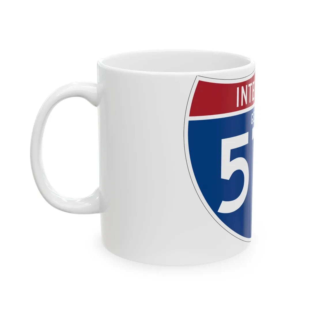 I-575 GA (Georgia) (Road Sign) White Coffee Mug - Go Mug Yourself