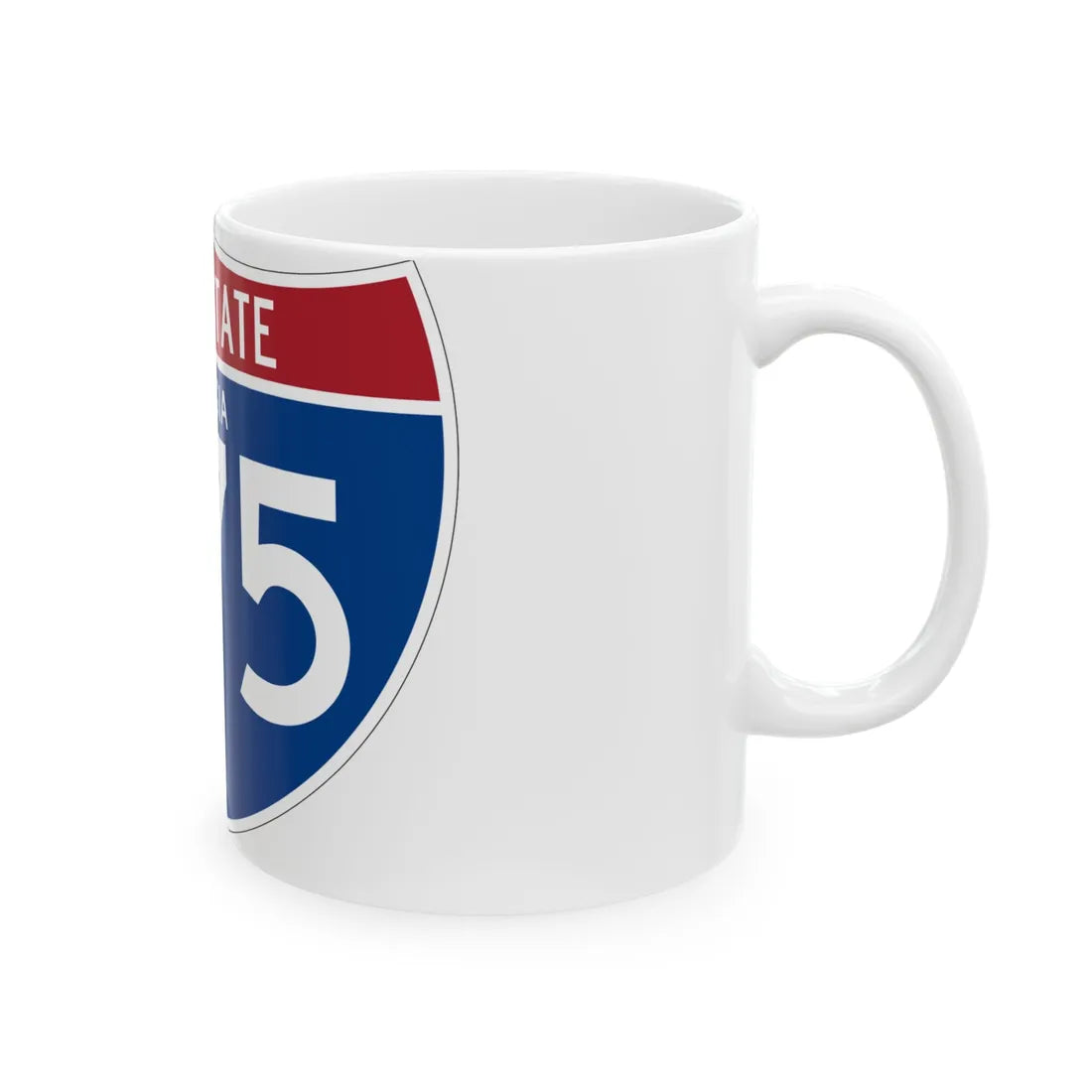 I-575 GA (Georgia) (Road Sign) White Coffee Mug - Go Mug Yourself