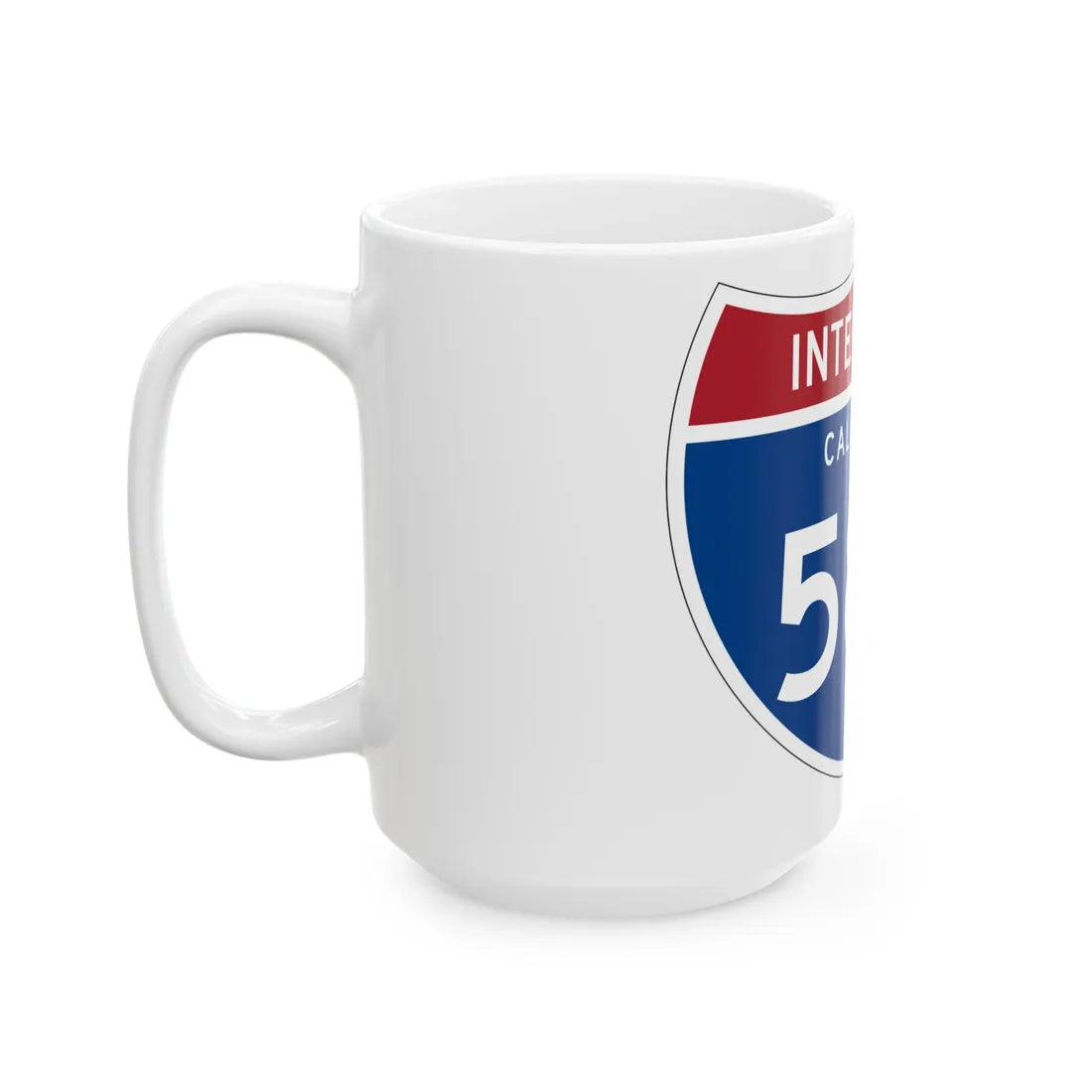 I-580 CA (California) (Road Sign) White Coffee Mug - Go Mug Yourself