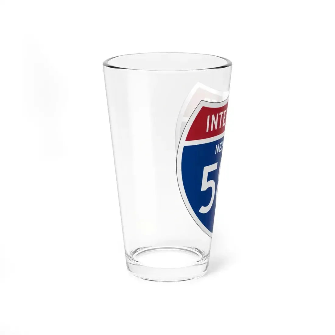 I-580 NE 1957 (Nebraska) (Road Sign) Pint Glss 16oz - Go Mug Yourself