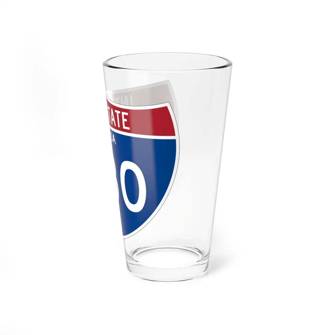 I-580 NV Metric (Nevada) (Road Sign) Pint Glss 16oz - Go Mug Yourself