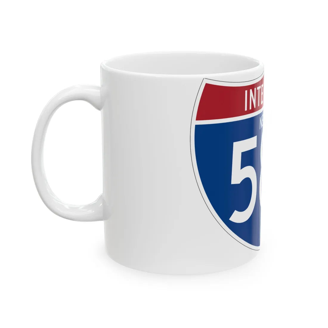 I-580 NV (Nevada) (Road Sign) White Coffee Mug - Go Mug Yourself
