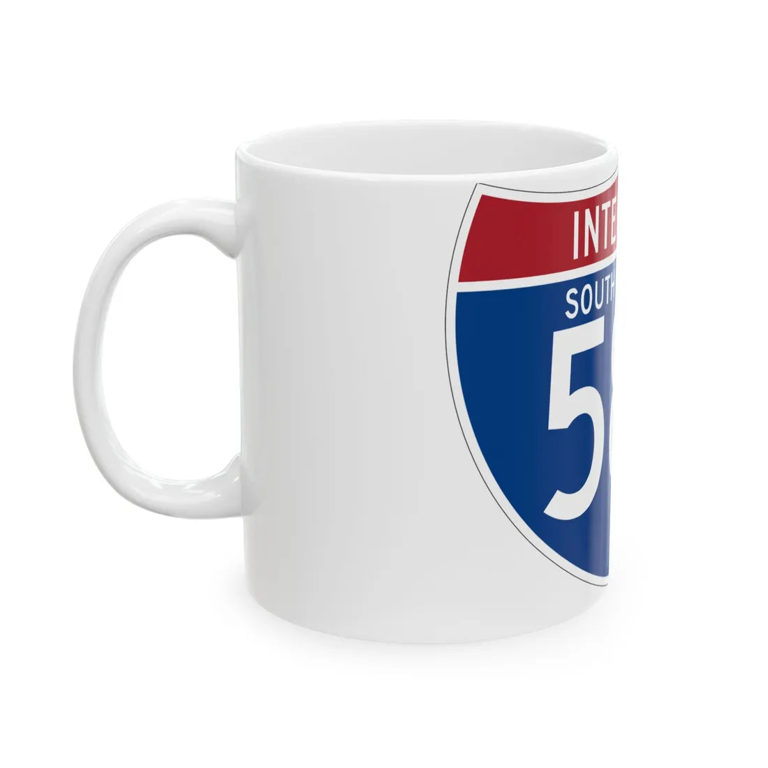I-585 SC (South Carolina) (Road Sign) White Coffee Mug - Go Mug Yourself