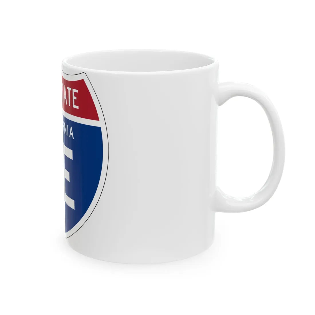I-5E CA (California) (Road Sign) White Coffee Mug - Go Mug Yourself